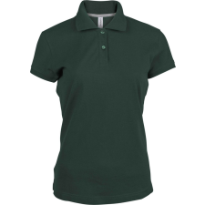 KARIBAN Női rövid ujjú galléros piké póló, Kariban KA242, Forest Green-XL női póló
