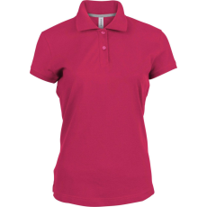 KARIBAN Női rövid ujjú galléros piké póló, Kariban KA242, Fuchsia-L
