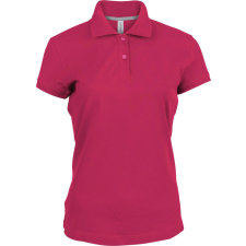 KARIBAN Női rövid ujjú galléros piké póló, Kariban KA242, Fuchsia-XL női póló
