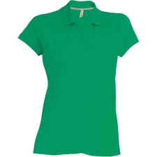 KARIBAN Női rövid ujjú galléros piké póló, Kariban KA242, Kelly Green-3XL női póló