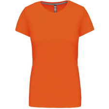KARIBAN Női rövid ujjú környakas pamut póló, Kariban KA380, Orange-2XL női póló