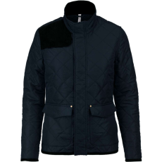 KARIBAN Női steppelt kabát KA6127, Navy/Black-XL
