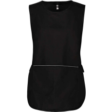 KARIBAN Női tunika nagy zsebbel KA822, Black-S/M