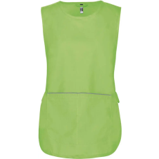 KARIBAN Női tunika nagy zsebbel KA822, Lime-L/XL