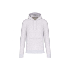 KARIBAN organikus féfi kapucnis pulóver KA4027, Ash Heather-2XL