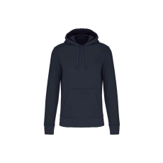 KARIBAN organikus féfi kapucnis pulóver KA4027, Deep Blue-L