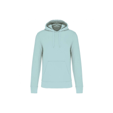 KARIBAN organikus féfi kapucnis pulóver KA4027, Ice Mint-2XL férfi pulóver, kardigán