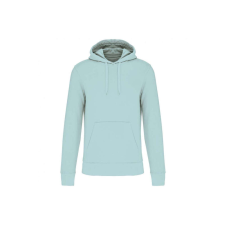 KARIBAN organikus féfi kapucnis pulóver KA4027, Ice Mint-2XL férfi pulóver, kardigán