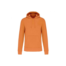 KARIBAN organikus féfi kapucnis pulóver KA4027, Light Orange-S férfi pulóver, kardigán