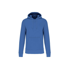 KARIBAN organikus féfi kapucnis pulóver KA4027, Light Royal Blue-2XL
