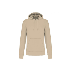 KARIBAN organikus féfi kapucnis pulóver KA4027, Light Sand-XL
