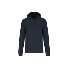 KARIBAN organikus féfi kapucnis pulóver KA4027, Navy-5XL