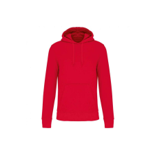 KARIBAN organikus féfi kapucnis pulóver KA4027, Red-XL férfi pulóver, kardigán