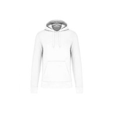 KARIBAN organikus féfi kapucnis pulóver KA4027, White-3XL férfi pulóver, kardigán