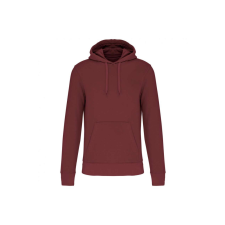 KARIBAN organikus féfi kapucnis pulóver KA4027, Wine-2XL férfi pulóver, kardigán