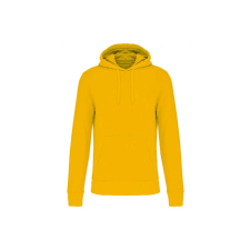 KARIBAN organikus féfi kapucnis pulóver KA4027, Yellow-2XL férfi pulóver, kardigán