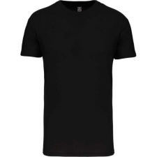KARIBAN organikus rövid ujjú férfi póló KA3025IC, Black-L férfi póló