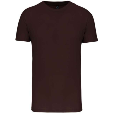 KARIBAN organikus rövid ujjú férfi póló KA3025IC, Chocolate-2XL férfi póló