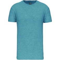 KARIBAN organikus rövid ujjú férfi póló KA3025IC, Cloudy Blue Heather-XL