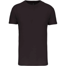 KARIBAN organikus rövid ujjú férfi póló KA3025IC, Dark Grey-L