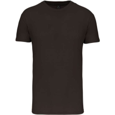 KARIBAN organikus rövid ujjú férfi póló KA3025IC, Dark Khaki-XL férfi póló