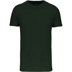 KARIBAN organikus rövid ujjú férfi póló KA3025IC, Forest Green-XL