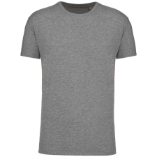 KARIBAN organikus rövid ujjú férfi póló KA3025IC, Grey Heather-L férfi póló