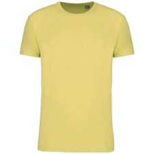 KARIBAN organikus rövid ujjú férfi póló KA3025IC, Lemon Yellow-XL férfi póló