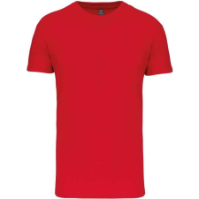 KARIBAN organikus rövid ujjú férfi póló KA3025IC, Red-XL férfi póló
