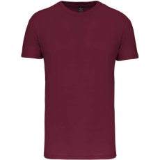 KARIBAN organikus rövid ujjú férfi póló KA3025IC, Wine-2XL