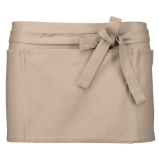 KARIBAN Pamut rövid kötény - Beige