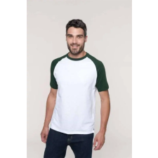 KARIBAN Póló Kariban baseball férfi (100%pamut 165g/m2) aqua blue/white, S munkaruha
