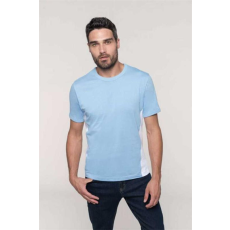 KARIBAN Póló Kariban baseball férfi (100%pamut 165g/m2) sky blue/white, 2XL