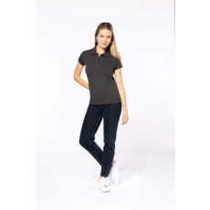 KARIBAN Póló Kariban Brooke galléros női női (95%pamut 5%elasztán 220g/m2) black, 2XL