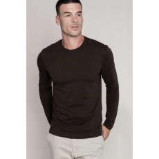 KARIBAN Póló Kariban férfi hosszú ujjú kerek nyakú férfi (180g/m2) forest green, L