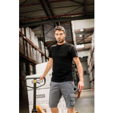 KARIBAN Póló Kariban férfi rövid ujjú kerek nyakú férfi, yellow, L munkaruha