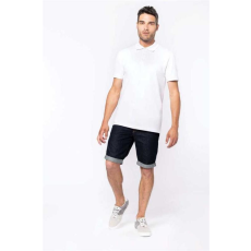 KARIBAN Póló Kariban Mike galléros férfi férfi (95%pamut 5%elasztán 220g/m2) navy, L