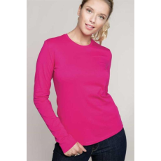 KARIBAN Póló Kariban női hosszú ujjú női (100% pamut 180g/m2) oxford grey, XL