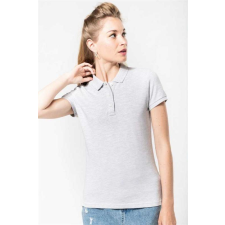 KARIBAN Póló Kariban női, slub grey heather, S munkaruha