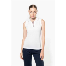 KARIBAN Póló Kariban női, white/navy/red, L