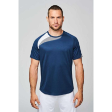 KARIBAN Póló Proact férfi unisex (100%poliészter) sporty royal blue/white/storm grey, XL