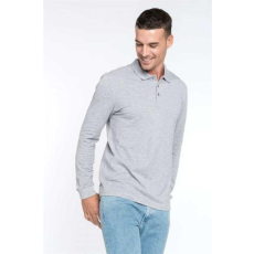 KARIBAN Pólóing Kariban férfi hosszú ujjú férfi, dark grey, 2XL