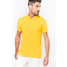 KARIBAN Pólóing Kariban férfi rövid ujjú férfi (100% pamut) yellow, M