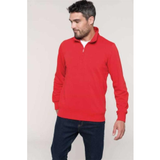 KARIBAN Pulóver Kariban cipzáras férfi (80%pamut 20%poliészter 300g/m2) black, 2XL