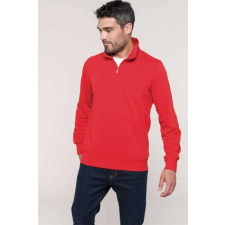 KARIBAN Pulóver Kariban cipzáras férfi (80%pamut 20%poliészter 300g/m2) black, S munkaruha