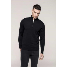 KARIBAN Pulóver Kariban férfi 1/4 cipzáras férfi, navy, 4XL