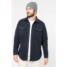 KARIBAN Pulóver Kariban férfi, dark khaki/storm grey, 2XL