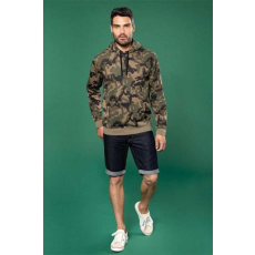 KARIBAN Pulóver Kariban férfi férfi, olive camouflage, XL