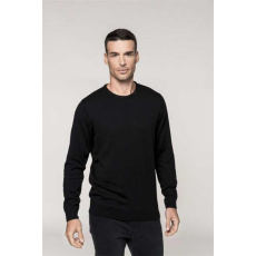 KARIBAN Pulóver Kariban férfi kerek nyakú férfi (50%pamut 50%akril 290g/m2) black, L
