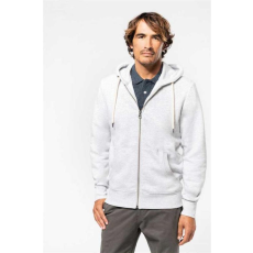 KARIBAN Pulóver Kariban férfi, slub grey heather, M